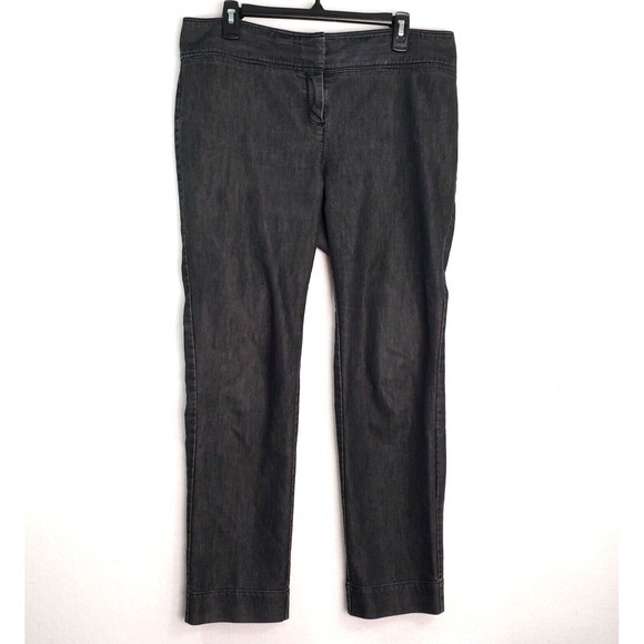 Kenneth Cole‎ Reaction Denim Pants Womens 12 Straight Leg Dark Wash Mid Rise - Picture 1 of 11